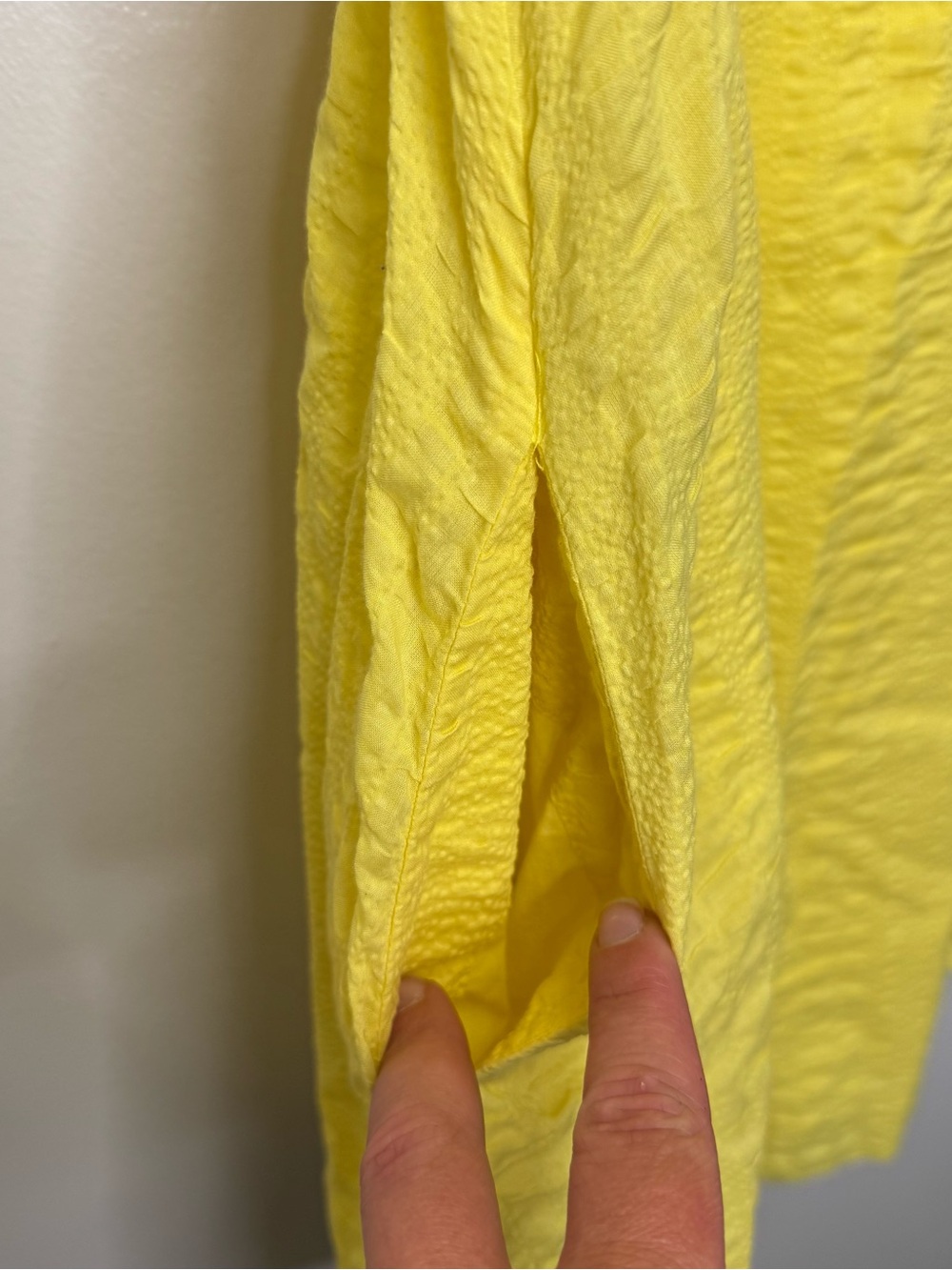 J Crew Sleeveless Yellow Cotton Sleeveless Fit and Flare Dress Size 6 - Picture 4 of 10